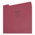 Smead Colored File Folders, 1/3-Cut Tabs: Assorted, Letter Size, 0.75" Expansion, Maroon, 100/Box (13093)