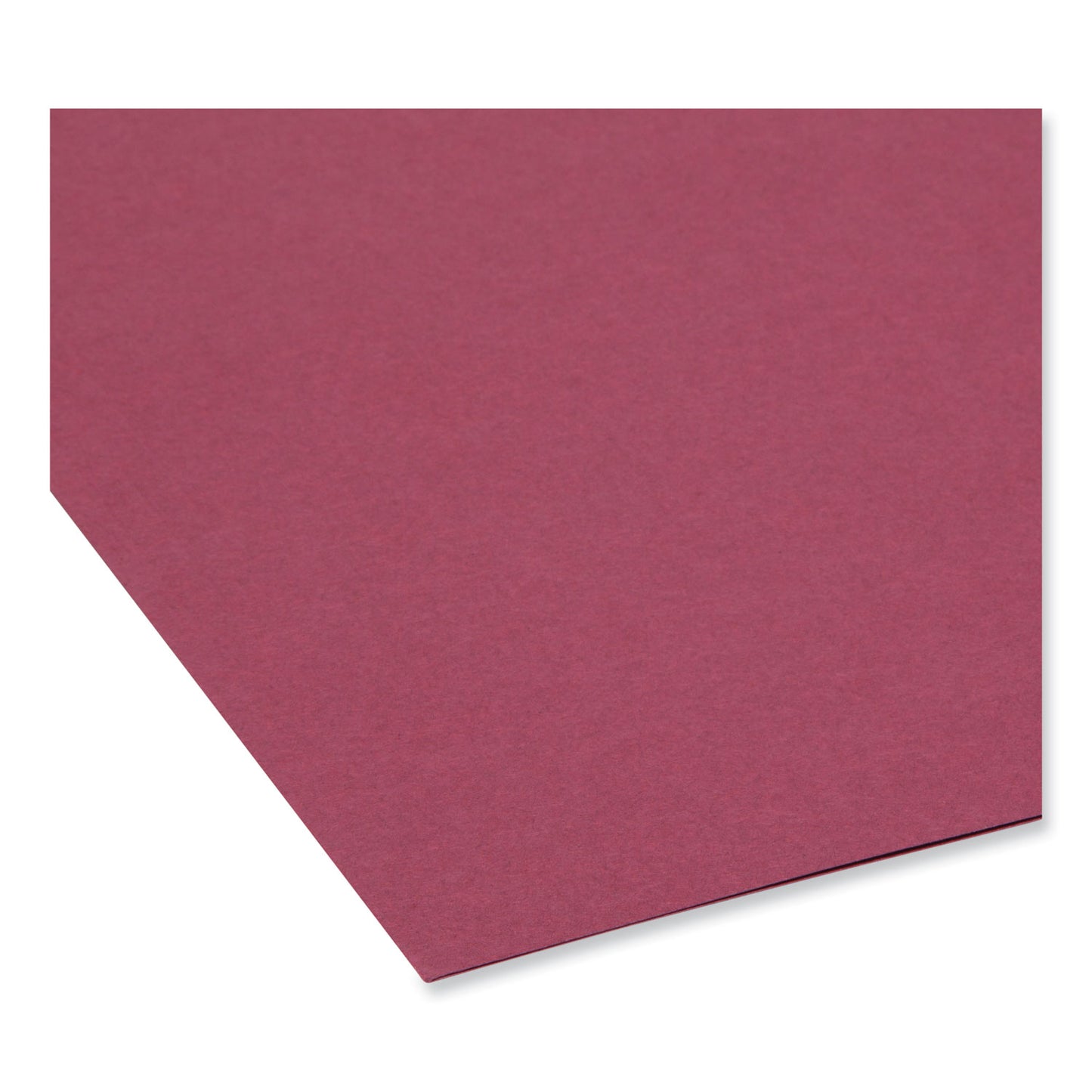 Smead Colored File Folders, 1/3-Cut Tabs: Assorted, Letter Size, 0.75" Expansion, Maroon, 100/Box (13093)