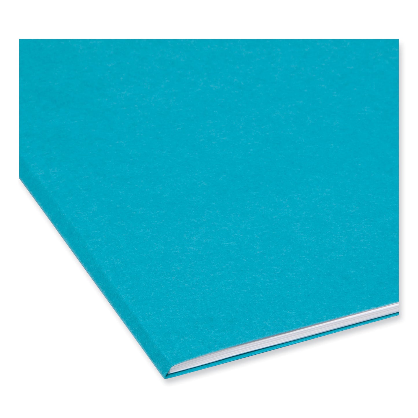 Smead Reinforced Top Tab Colored File Folders, 1/3-Cut Tabs: Assorted, Letter Size, 0.75" Expansion, Teal, 100/Box (13134)