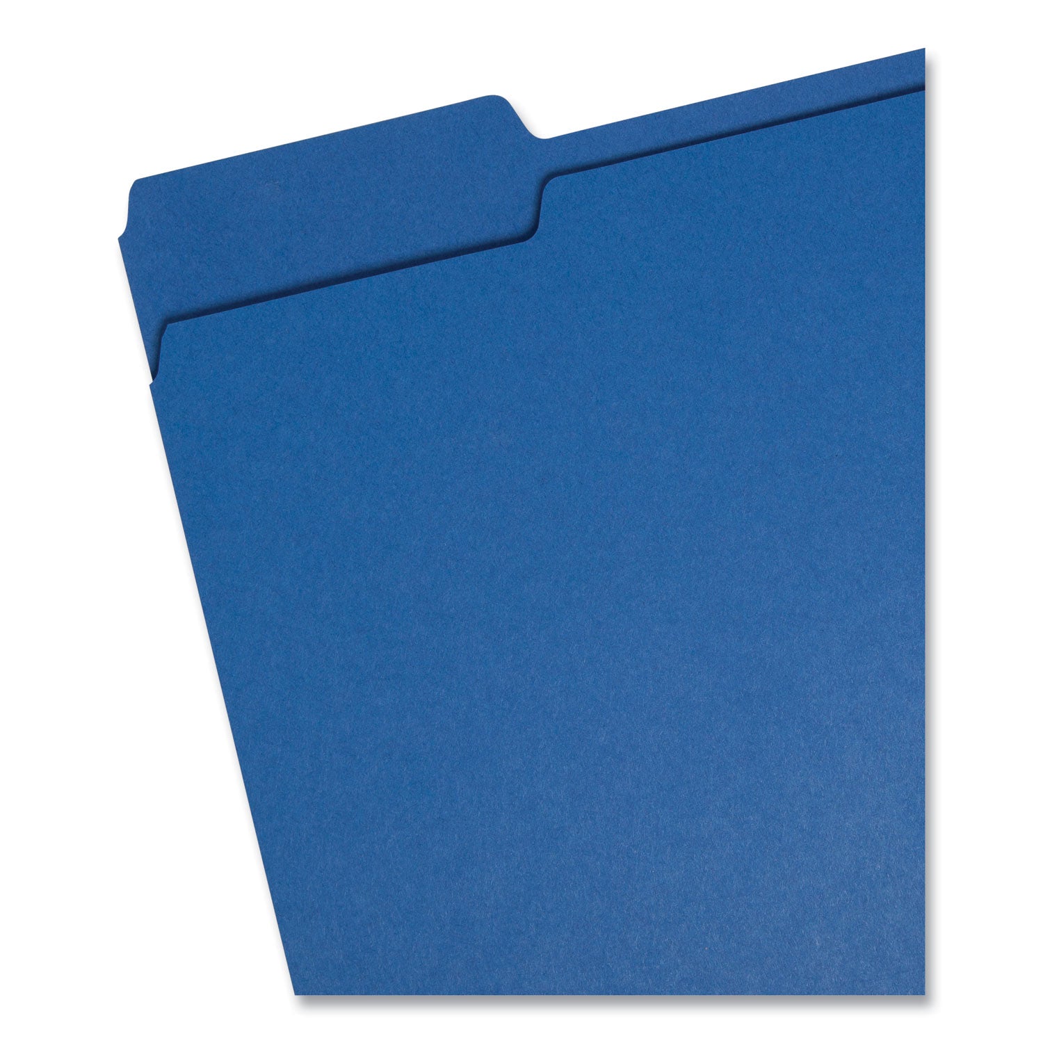 Smead Colored File Folders, 1/3-Cut Tabs: Assorted, Letter Size, 0.75" Expansion, Navy Blue, 100/Box (13193)