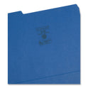 Smead Colored File Folders, 1/3-Cut Tabs: Assorted, Letter Size, 0.75" Expansion, Navy Blue, 100/Box (13193)