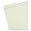 Smead Expanding Recycled Heavy Pressboard Folders, 1/3-Cut Tabs: Assorted, Letter Size, 1" Expansion, Gray-Green, 25/Box (13230)