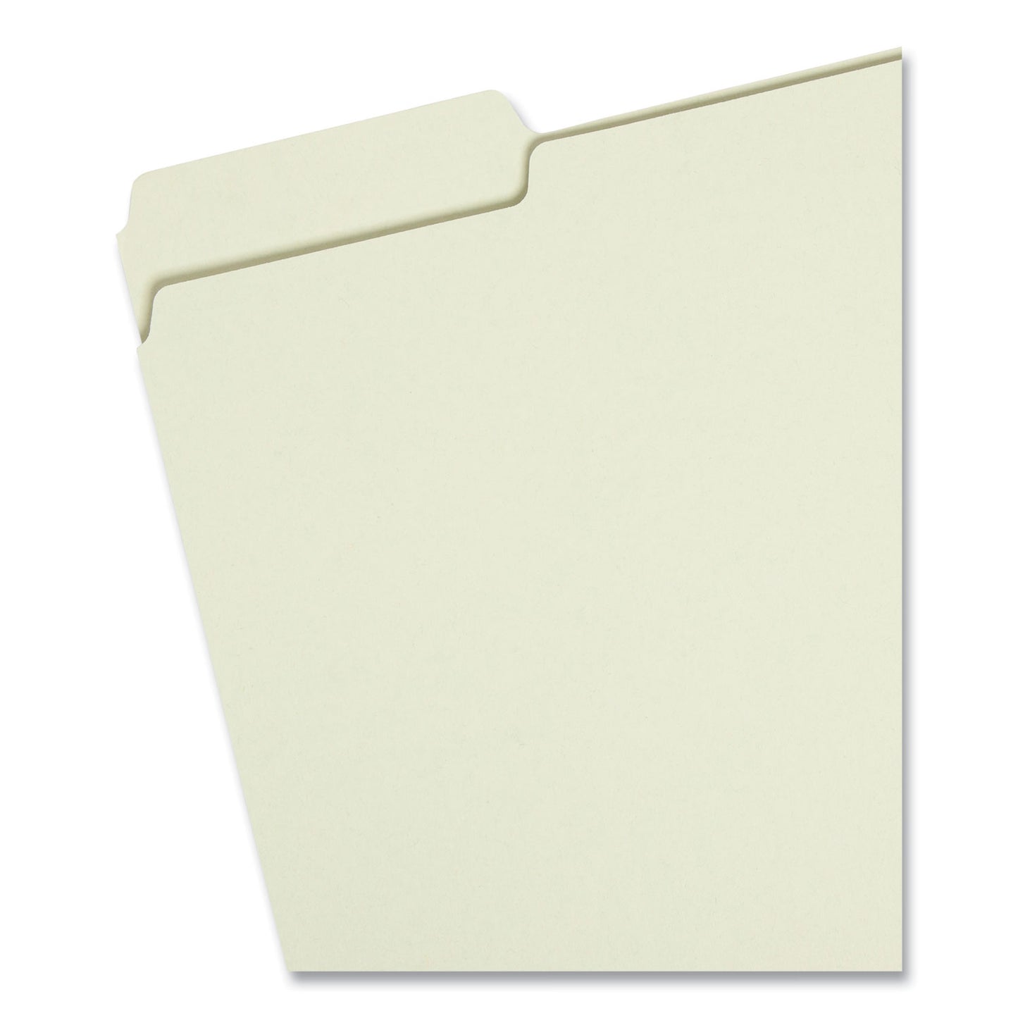 Smead Expanding Recycled Heavy Pressboard Folders, 1/3-Cut Tabs: Assorted, Letter Size, 1" Expansion, Gray-Green, 25/Box (13230)
