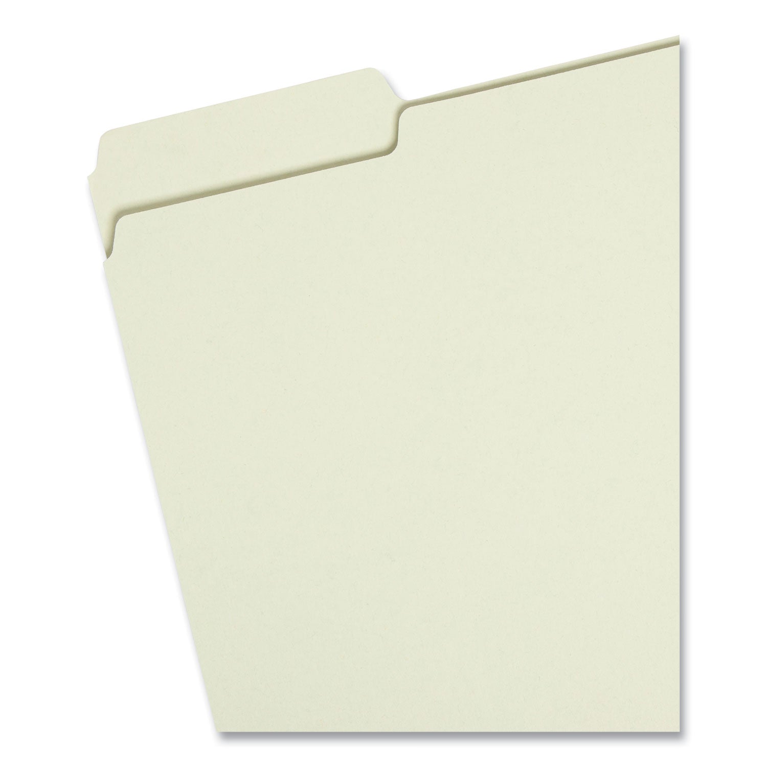 Smead Expanding Recycled Heavy Pressboard Folders, 1/3-Cut Tabs: Assorted, Letter Size, 1" Expansion, Gray-Green, 25/Box (13230)