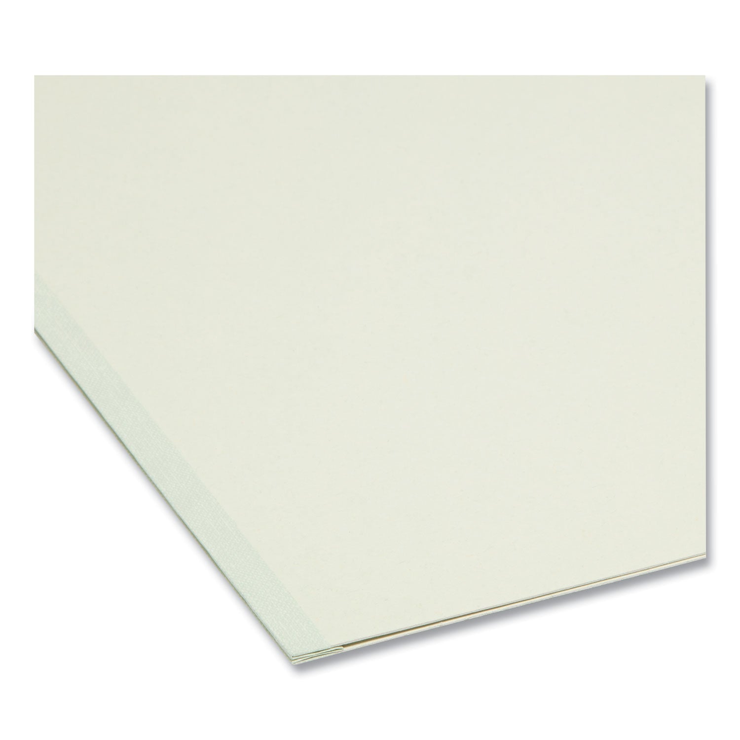 Smead Expanding Recycled Heavy Pressboard Folders, 1/3-Cut Tabs: Assorted, Letter Size, 1" Expansion, Gray-Green, 25/Box (13230)