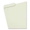 Smead Expanding Recycled Heavy Pressboard Folders, 1/3-Cut Tabs: Assorted, Letter Size, 2" Expansion, Gray-Green, 25/Box (13234)
