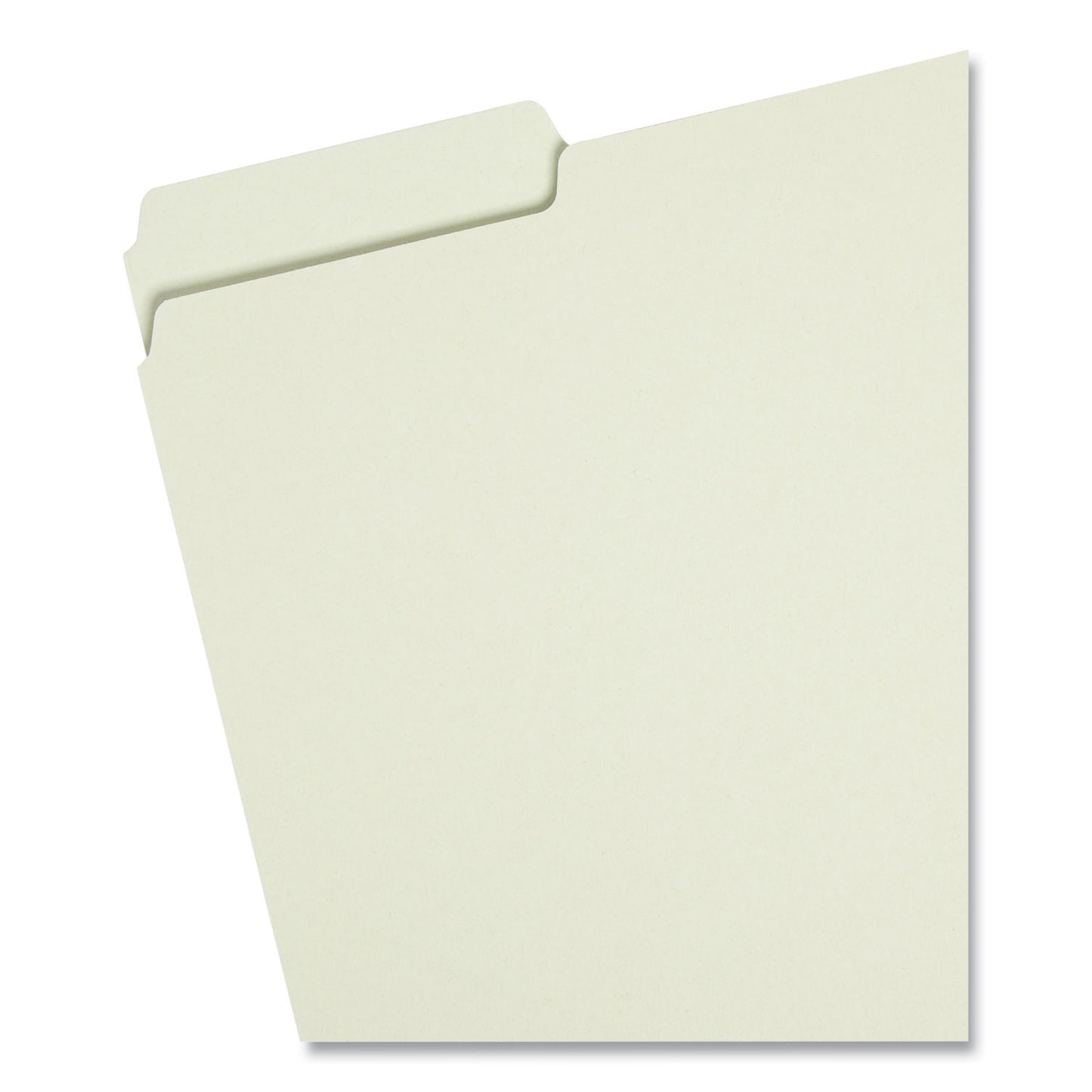 Smead Expanding Recycled Heavy Pressboard Folders, 1/3-Cut Tabs: Assorted, Letter Size, 2" Expansion, Gray-Green, 25/Box (13234)