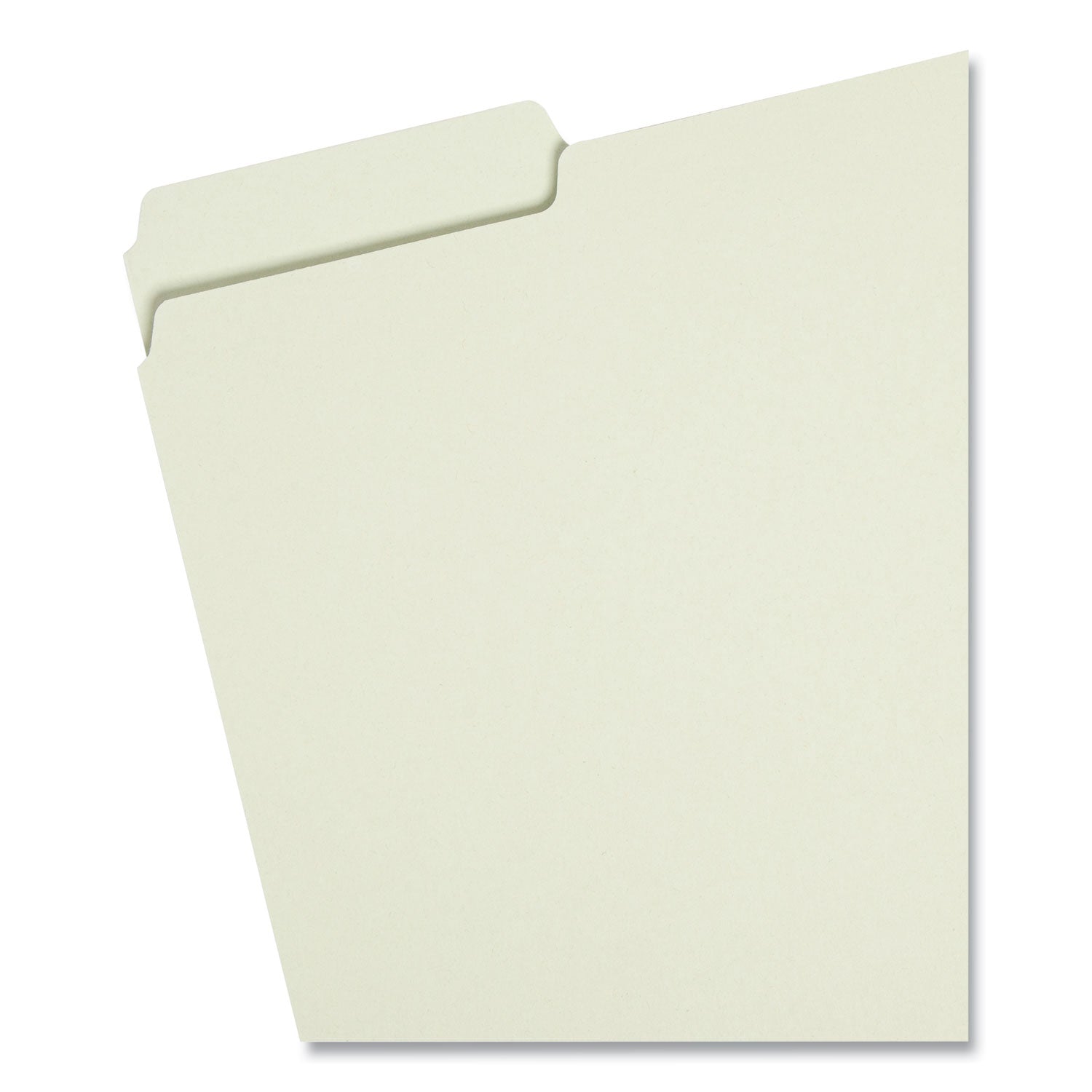 Smead Expanding Recycled Heavy Pressboard Folders, 1/3-Cut Tabs: Assorted, Letter Size, 2" Expansion, Gray-Green, 25/Box (13234)