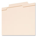 Smead Four-Section Top Tab Classification Folders, 2" Expansion, 1 Divider, 4 Fasteners, Letter Size, Manila, 10/Box (13700)