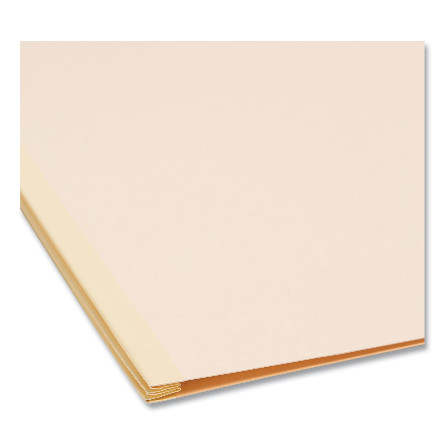 Smead Four-Section Top Tab Classification Folders, 2" Expansion, 1 Divider, 4 Fasteners, Letter Size, Manila, 10/Box (13700)