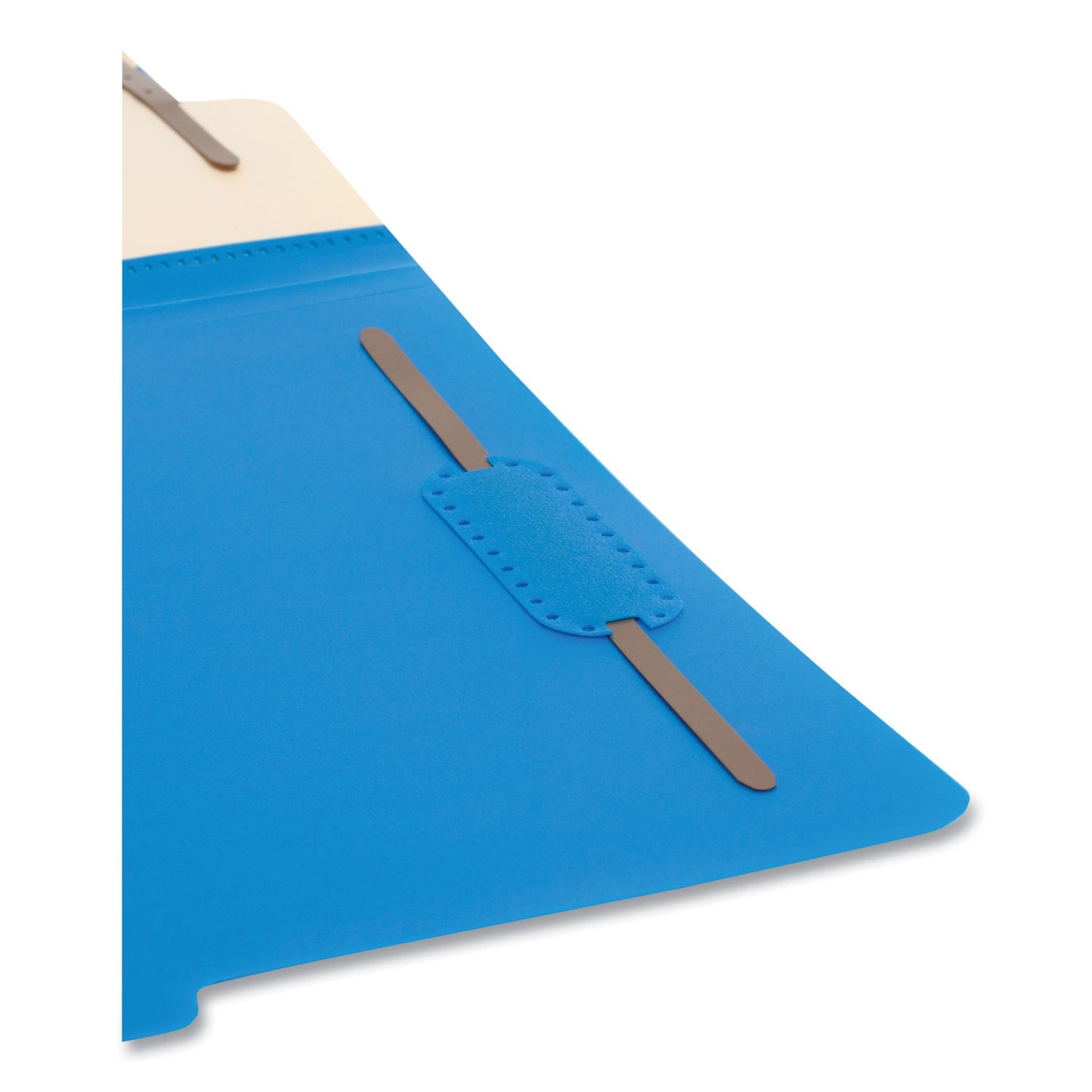 Smead Six-Section Poly Classification Folders, 2" Expansion, 2 Dividers, 6 Fasteners, Letter Size, Blue Exterior, 10/Box (14045)