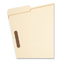 Smead Recycled Top Tab Fastener Folders, 1/3-Cut Tabs: Assorted, 0.75" Expansion, 2 Fasteners, Letter Size, Manila Exterior, 50/Box (14547)