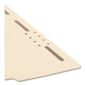 Smead Recycled Top Tab Fastener Folders, 1/3-Cut Tabs: Assorted, 0.75" Expansion, 2 Fasteners, Letter Size, Manila Exterior, 50/Box (14547)