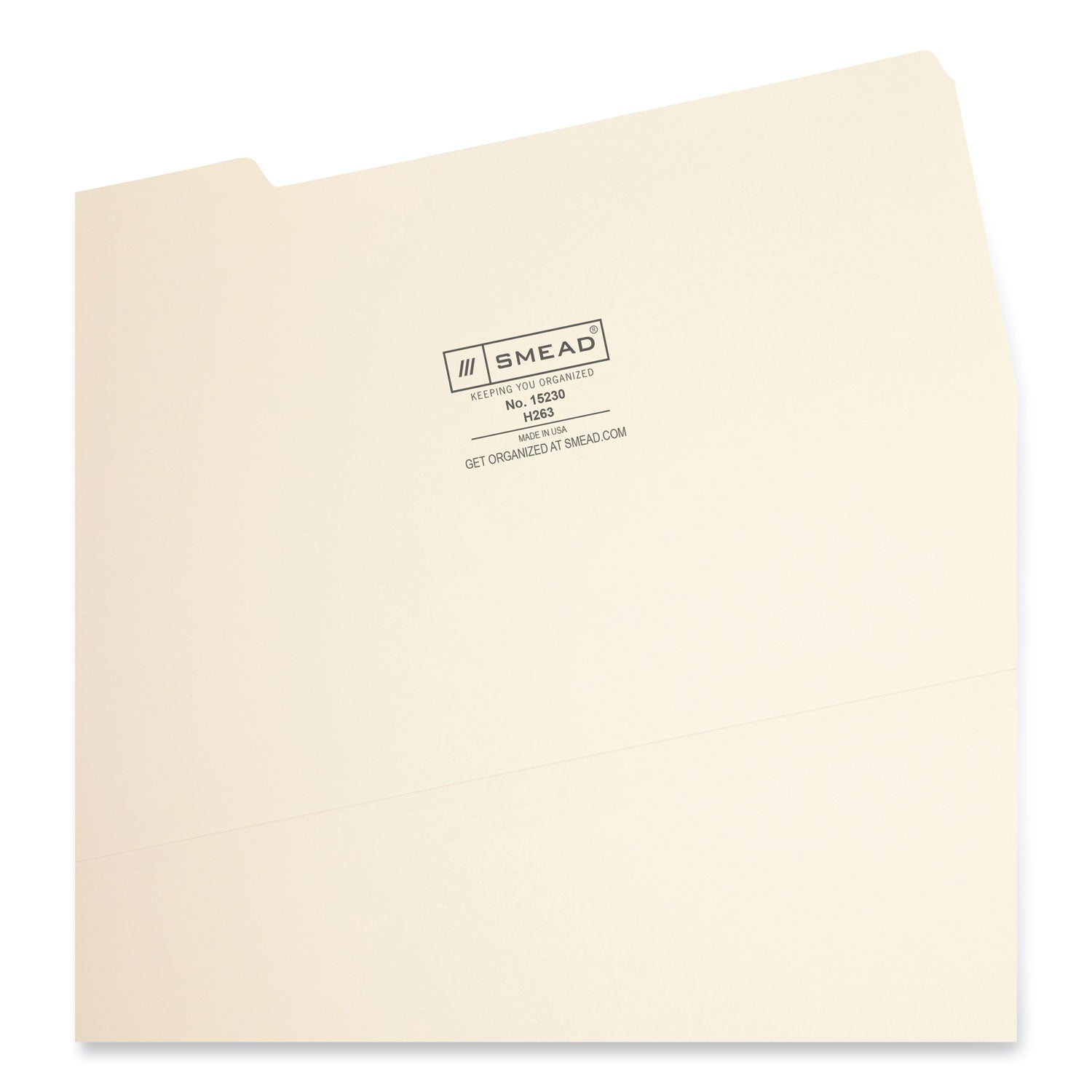 Smead Interior File Folders, 1/3-Cut Tabs: Assorted, Legal Size, 0.75" Expansion, Manila, 100/Box (15230)