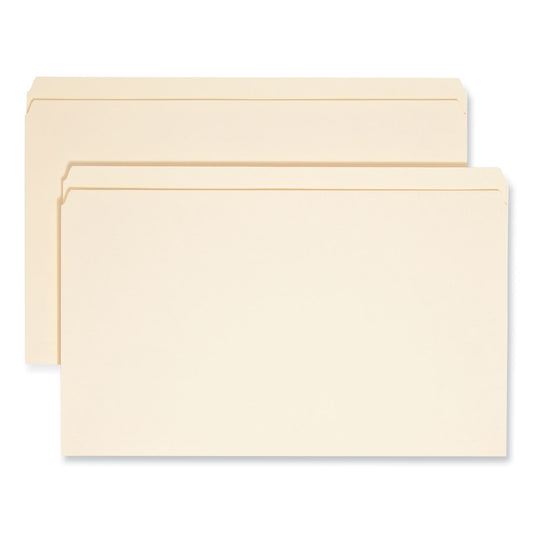 Smead Manila File Folders, Straight Tabs, Legal Size, 0.75" Expansion, Manila, 100/Box (15300)