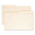 Smead Manila File Folders, 1/2-Cut Tabs: Assorted, Legal Size, 0.75" Expansion, Manila, 100/Box (15320)