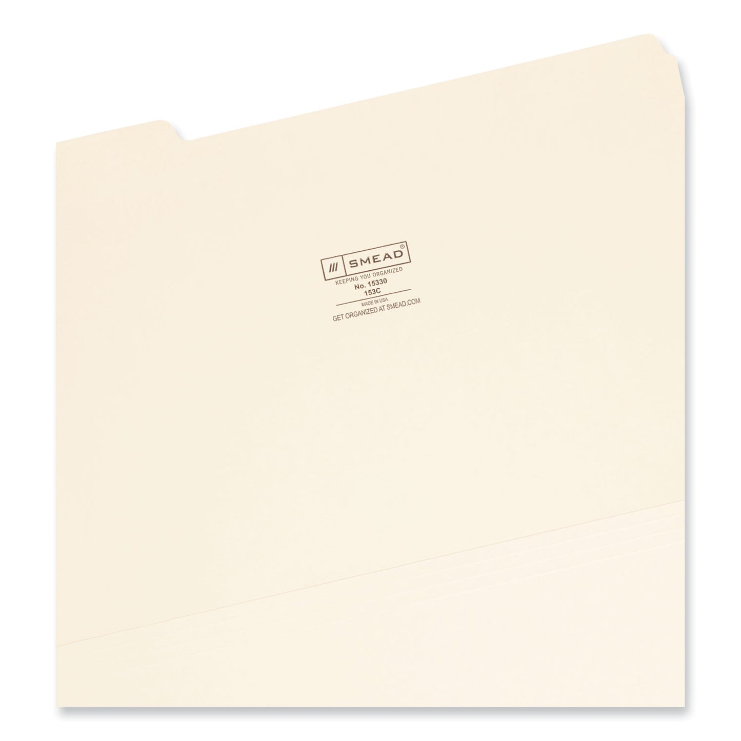 Smead Manila File Folders, 1/3-Cut Tabs: Assorted, Legal Size, 0.75" Expansion, Manila, 100/Box (15330)