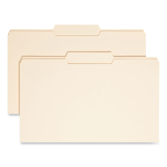 Smead Manila File Folders, 1/3-Cut Tabs: Center Position, Legal Size, 0.75" Expansion, Manila, 100/Box (15332)