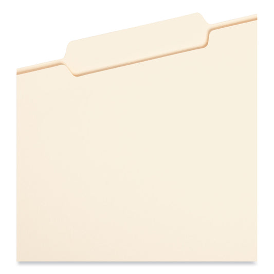 Smead Manila File Folders, 1/3-Cut Tabs: Center Position, Legal Size, 0.75" Expansion, Manila, 100/Box (15332)