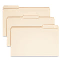 Smead Reinforced Tab Manila File Folders, 1/3-Cut Tabs: Assorted, Legal Size, 0.75" Expansion, 11-pt Manila, 100/Box (15334)
