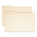 Smead Reinforced Tab Manila File Folders, 1/3-Cut Tabs: Left Position, Legal Size, 0.75" Expansion, 11-pt Manila, 100/Box (15335)