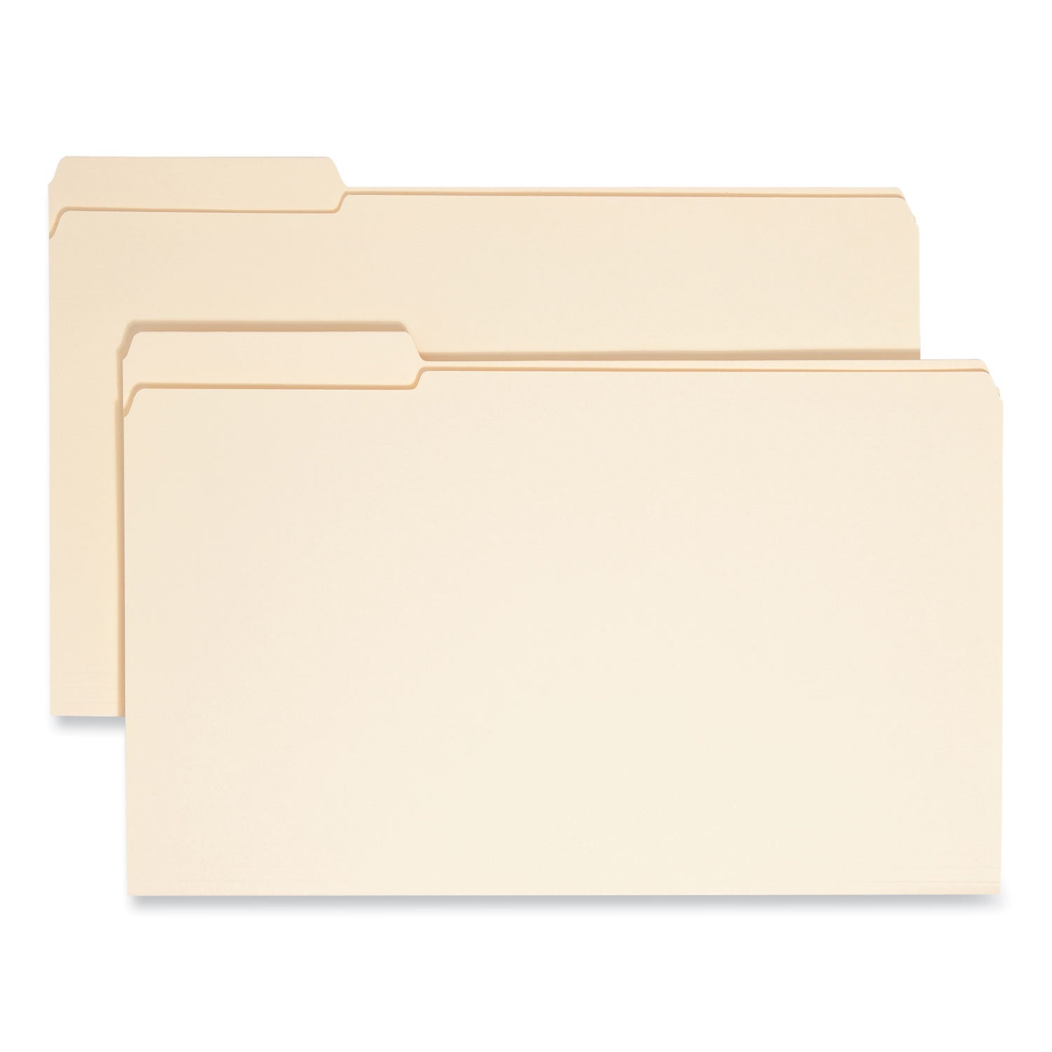 Smead Reinforced Tab Manila File Folders, 1/3-Cut Tabs: Left Position, Legal Size, 0.75" Expansion, 11-pt Manila, 100/Box (15335)