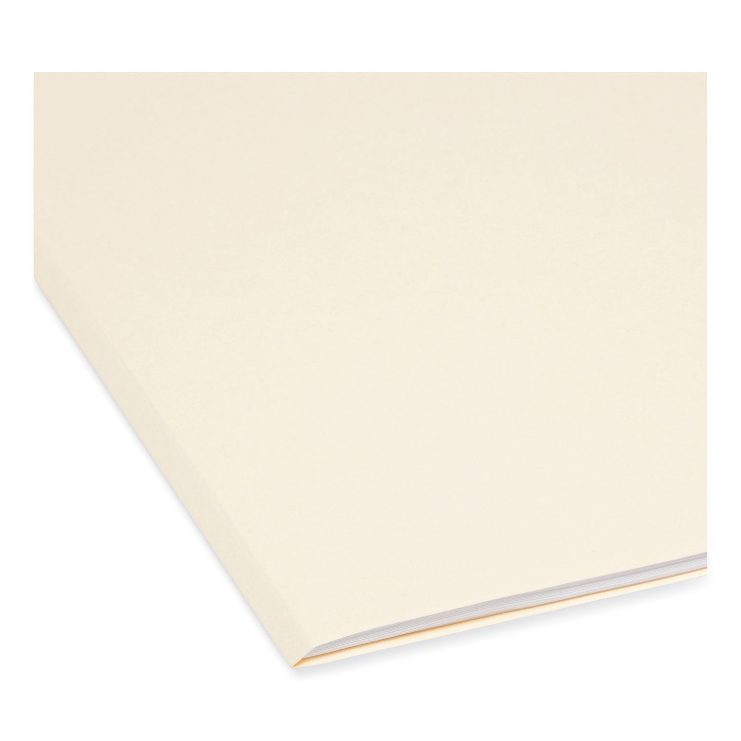 Smead Manila Guide Height Systems File Folders, 2/5-Cut Tabs: Right of Center, Legal Size, 0.75" Expansion, Manila, 100/Box (15385)