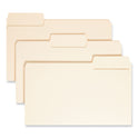 Smead SuperTab Top Tab File Folders, 1/3-Cut Tabs: Assorted, Legal Size, 0.75" Expansion, 14-pt Manila, 50/Box (15401)