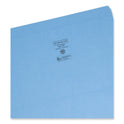 Smead Reinforced Top Tab Colored File Folders, Straight Tabs, Legal Size, 0.75" Expansion, Blue, 100/Box (17010)