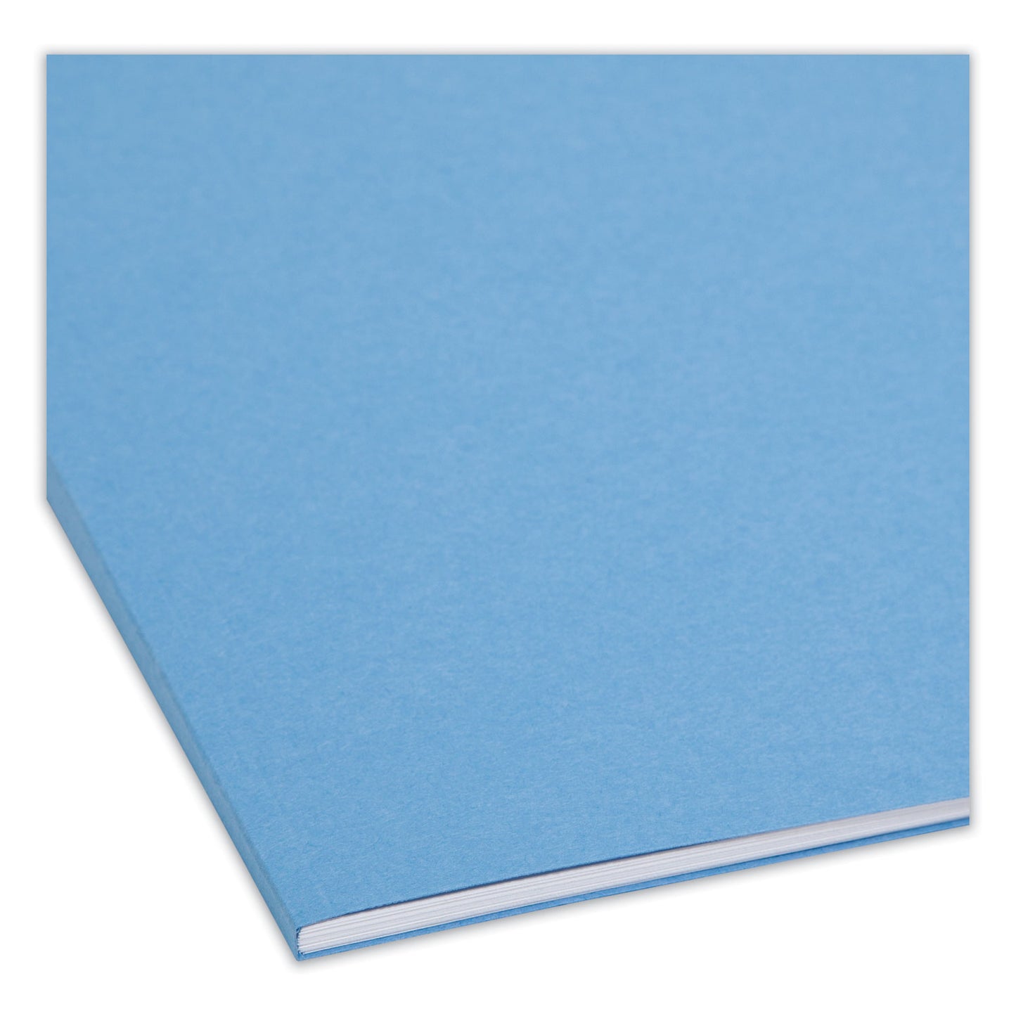 Smead Top Tab Colored Fastener Folders, 0.75" Expansion, 2 Fasteners, Legal Size, Blue Exterior, 50/Box (17040)