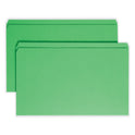 Smead Reinforced Top Tab Colored File Folders, Straight Tabs, Legal Size, 0.75" Expansion, Green, 100/Box (17110)