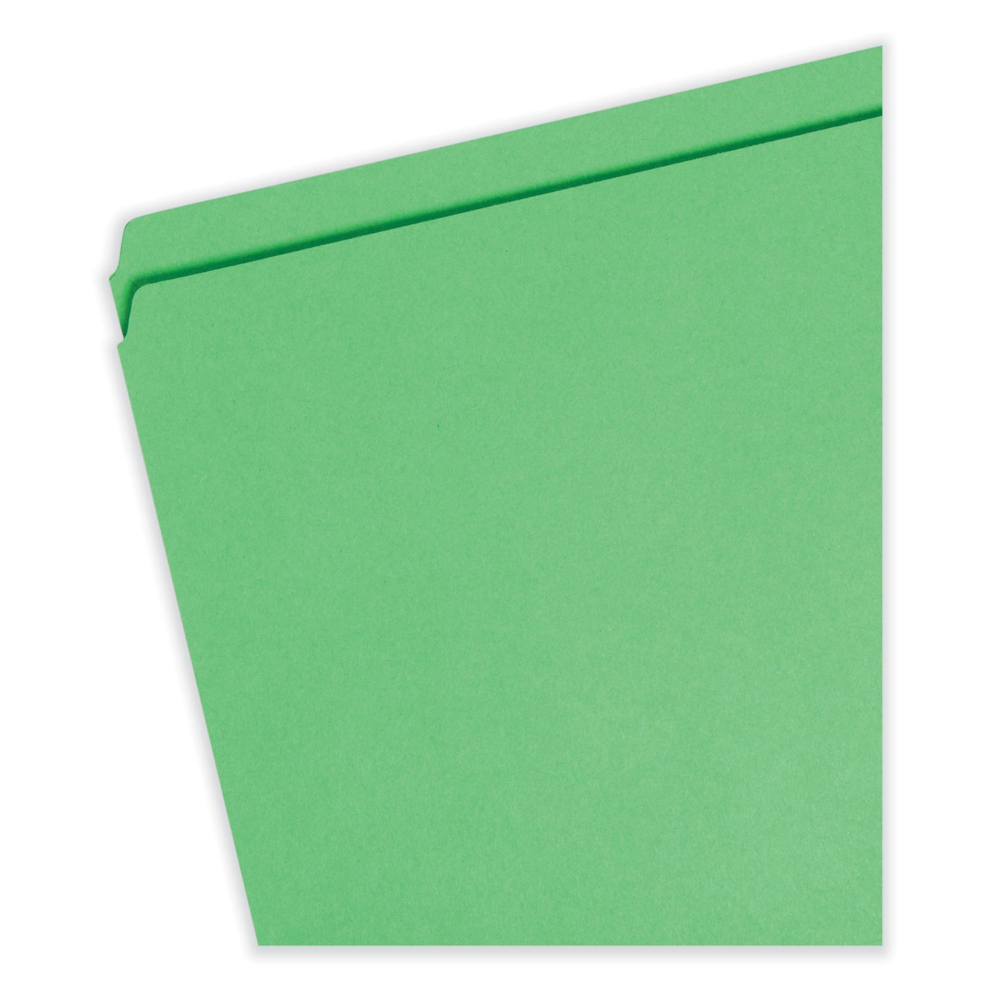 Smead Reinforced Top Tab Colored File Folders, Straight Tabs, Legal Size, 0.75" Expansion, Green, 100/Box (17110)