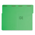 Smead Top Tab Colored Fastener Folders, 0.75" Expansion, 2 Fasteners, Legal Size, Green Exterior, 50/Box (17140)