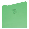 Smead Colored File Folders, 1/3-Cut Tabs: Assorted, Legal Size, 0.75" Expansion, Green, 100/Box (17143)