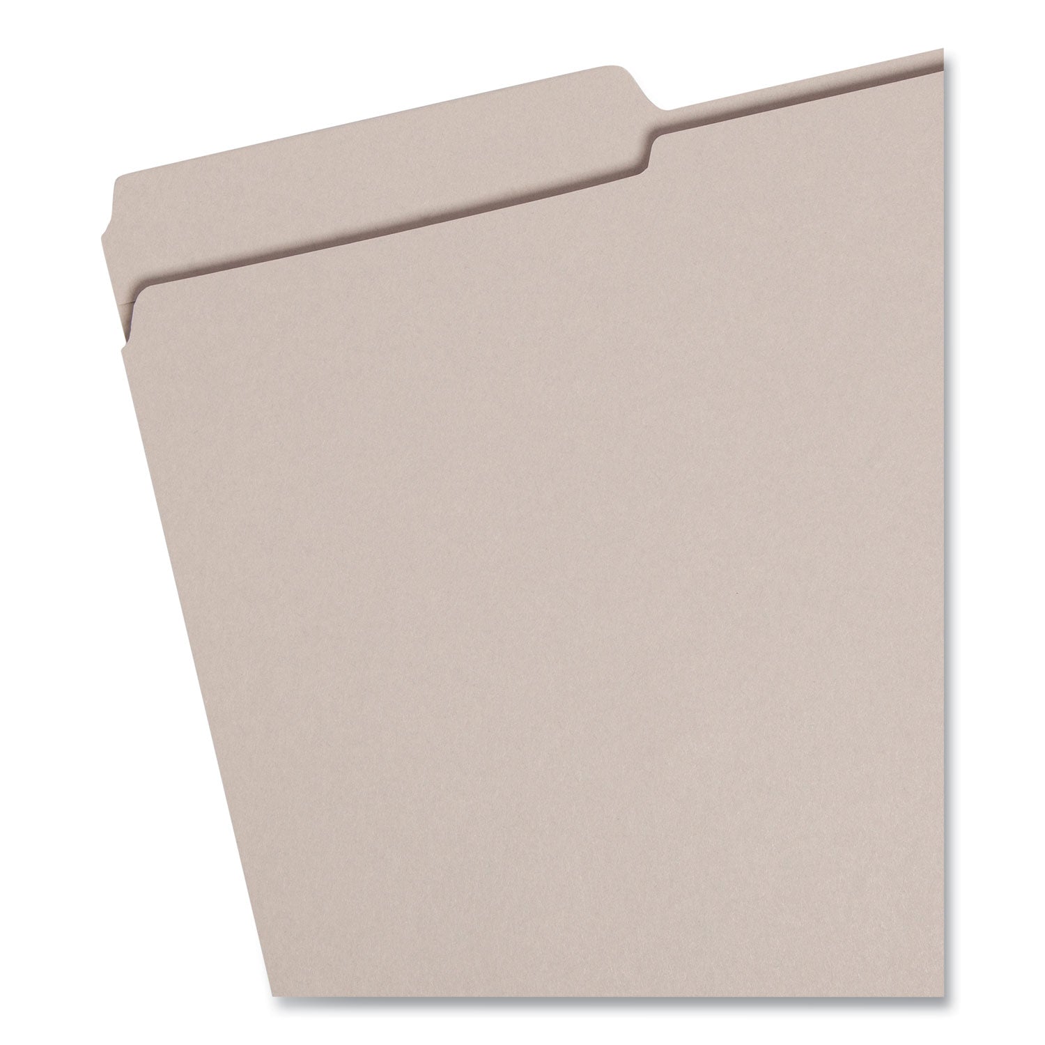 Smead Reinforced Top Tab Colored File Folders, 1/3-Cut Tabs: Assorted, Legal Size, 0.75" Expansion, Gray, 100/Box (17334)