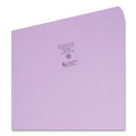 Smead Reinforced Top Tab Colored File Folders, Straight Tabs, Legal Size, 0.75" Expansion, Lavender, 100/Box (17410)