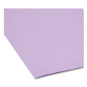 Smead Reinforced Top Tab Colored File Folders, Straight Tabs, Legal Size, 0.75" Expansion, Lavender, 100/Box (17410)