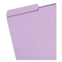 Smead Reinforced Top Tab Colored File Folders, 1/3-Cut Tabs: Assorted, Legal Size, 0.75" Expansion, Lavender, 100/Box (17434)