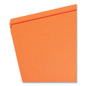 Smead Reinforced Top Tab Colored File Folders, Straight Tabs, Legal Size, 0.75" Expansion, Orange, 100/Box (17510)