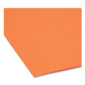 Smead Reinforced Top Tab Colored File Folders, Straight Tabs, Legal Size, 0.75" Expansion, Orange, 100/Box (17510)