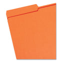 Smead Reinforced Top Tab Colored File Folders, 1/3-Cut Tabs: Assorted, Legal Size, 0.75" Expansion, Orange, 100/Box (17534)