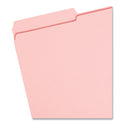 Smead Reinforced Top Tab Colored File Folders, 1/3-Cut Tabs: Assorted, Legal Size, 0.75" Expansion, Pink, 100/Box (17634)
