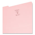 Smead Reinforced Top Tab Colored File Folders, 1/3-Cut Tabs: Assorted, Legal Size, 0.75" Expansion, Pink, 100/Box (17634)