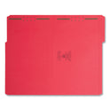 Smead Top Tab Colored Fastener Folders, 0.75" Expansion, 2 Fasteners, Legal Size, Red Exterior, 50/Box (17740)