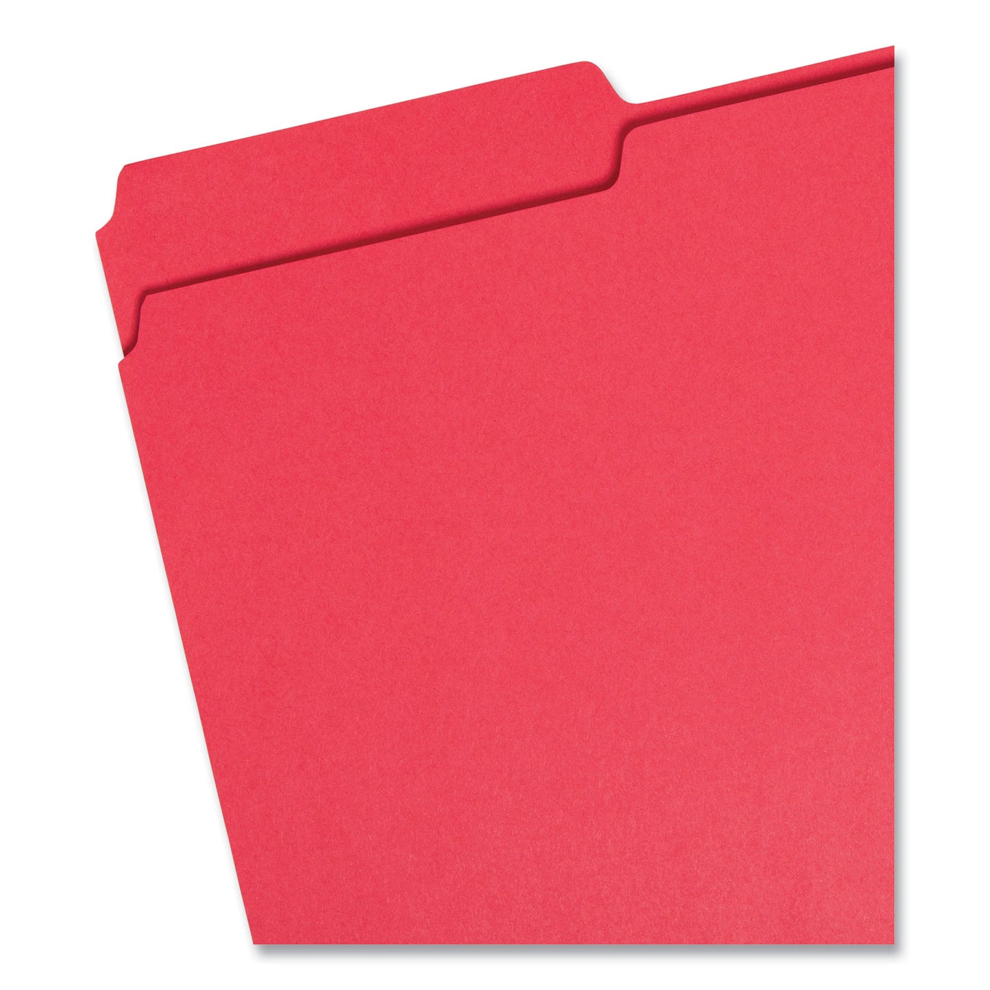 Smead Colored File Folders, 1/3-Cut Tabs: Assorted, Legal Size, 0.75" Expansion, Red, 100/Box (17743)