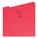 Smead Colored File Folders, 1/3-Cut Tabs: Assorted, Legal Size, 0.75" Expansion, Red, 100/Box (17743)