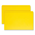 Smead Reinforced Top Tab Colored File Folders, Straight Tabs, Legal Size, 0.75" Expansion, Yellow, 100/Box (17910)