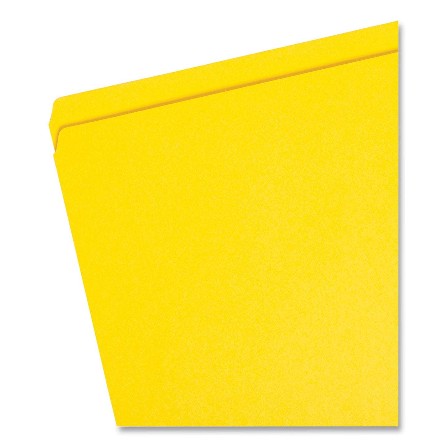 Smead Reinforced Top Tab Colored File Folders, Straight Tabs, Legal Size, 0.75" Expansion, Yellow, 100/Box (17910)