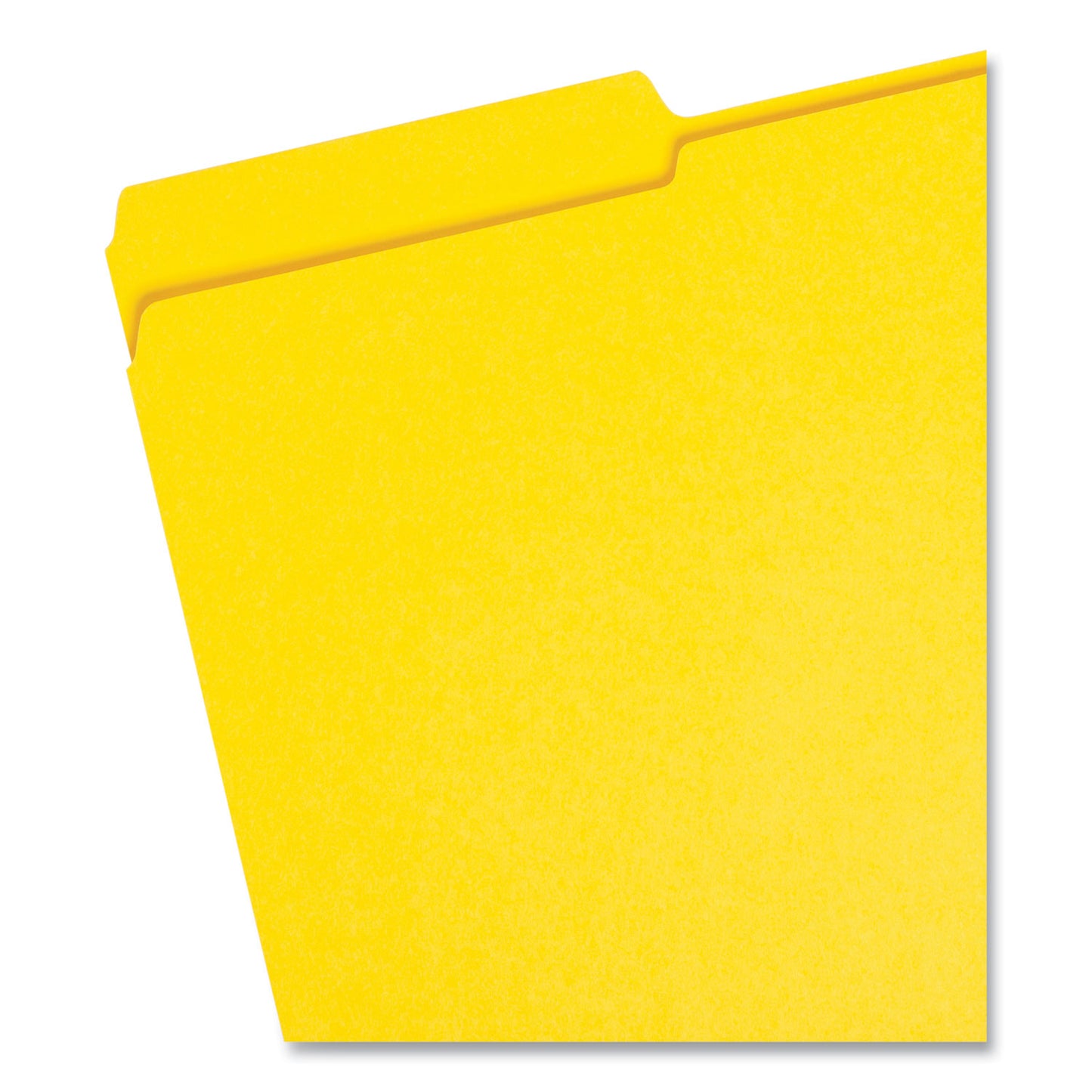 Smead Reinforced Top Tab Colored File Folders, 1/3-Cut Tabs: Assorted, Legal Size, 0.75" Expansion, Yellow, 100/Box (17934)