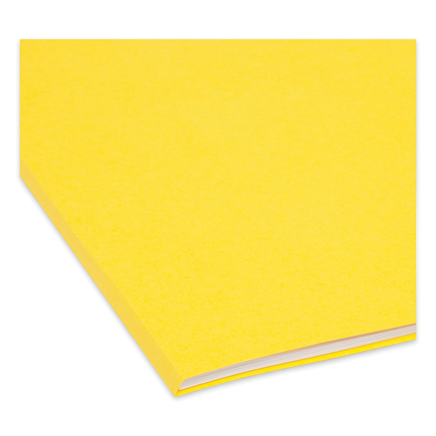 Smead Reinforced Top Tab Colored File Folders, 1/3-Cut Tabs: Assorted, Legal Size, 0.75" Expansion, Yellow, 100/Box (17934)